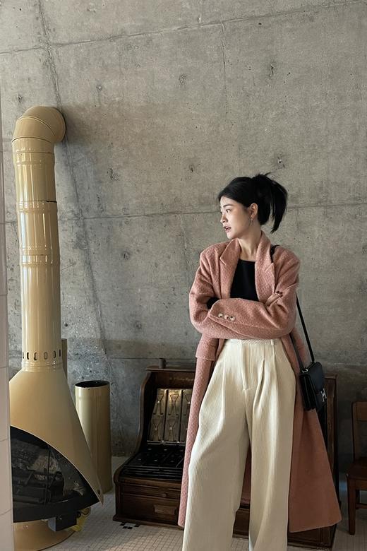 Le Malene 粉色显瘦西装大衣 19691 商品图3