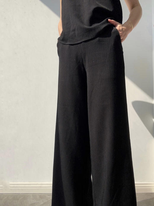 Semplicita｜Z03 直筒裤 [ 黑条 ] 商品图4
