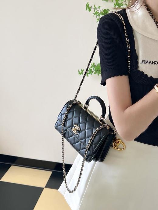 香奈儿24b秋冬系列𝖳𝗋𝖾𝗇𝖽𝗒𝖢𝖢风琴包黑色（HH） 商品图1