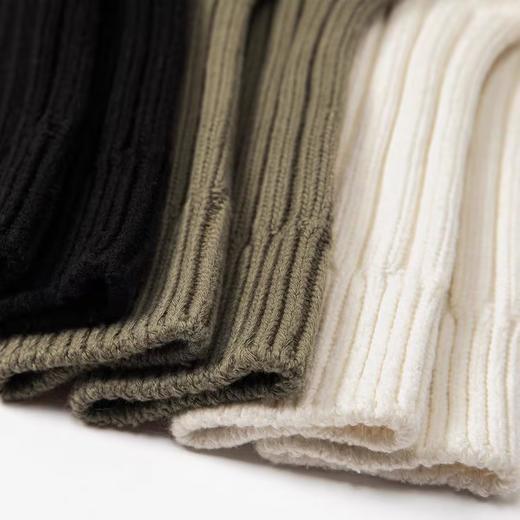 Evistub/E-4QPS617/三色复古粗针长筒复古堆叠袜 商品图1