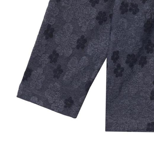 T1738秋冬季新款美式个性满印花朵撞色半高领卫衣时尚百搭舒适长袖 商品图3