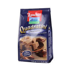 莱家巧克力味粒粒装威化饼干125g