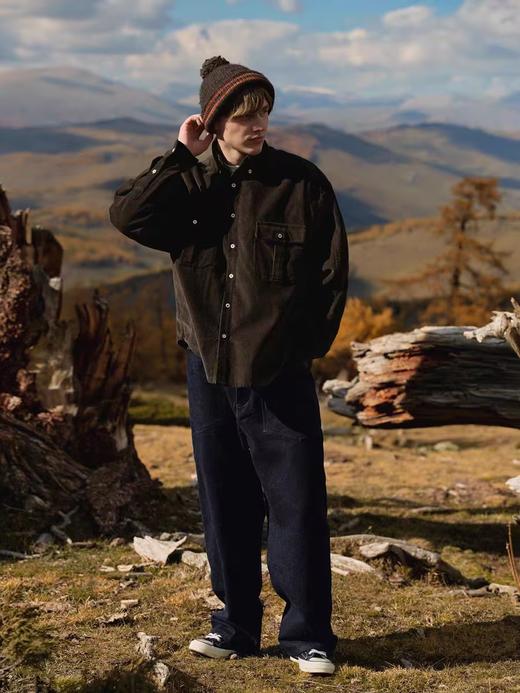 Evistub/E-4DCS962/日本灯芯绒三色全棉翻领衬衫 商品图2