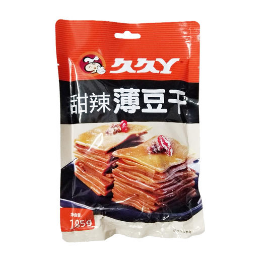 久久丫甜辣薄豆干185g 商品图0