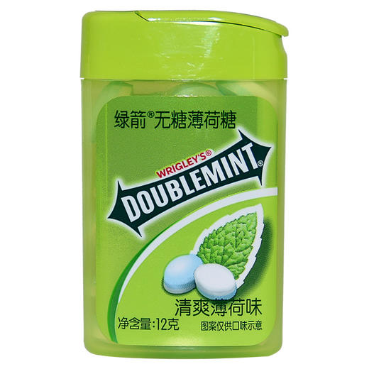 绿箭无糖薄荷糖清爽薄荷味12g*12瓶 商品图2