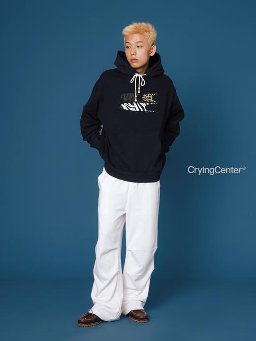 CryingCenter 豹纹斑马纹立体发泡连帽卫衣 哭喊中心 商品图3
