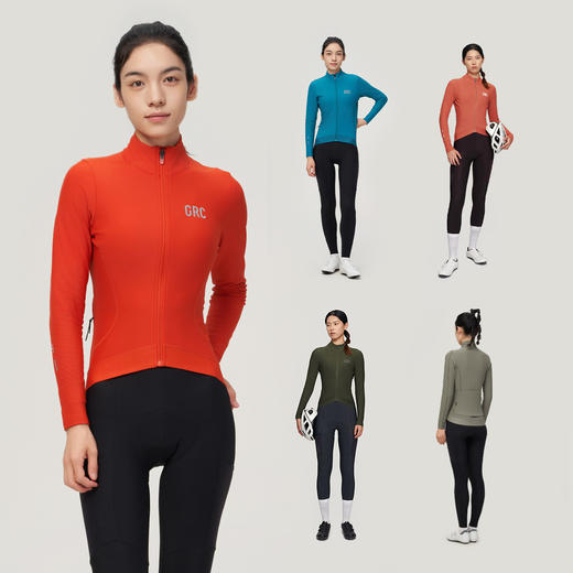 GRC桀骜无尽女士秋冬新款TECH系列长袖抓绒保暖上衣公路车骑行服 商品图4