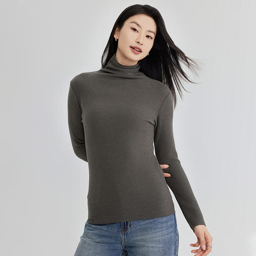 【128/2件】【真正的德绒自发热纤维】【品牌高品质】秋冬玻尿酸蚕丝保湿润肤打底衫磨绒长袖Tt恤 商品图11