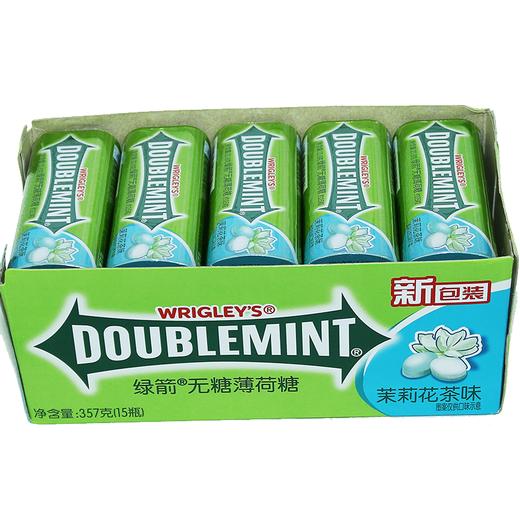绿箭无糖薄荷糖茉莉花茶味约35粒23.8g*15瓶 商品图1
