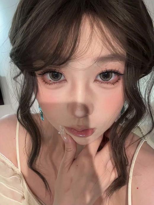 Hanawink 半年抛美瞳 泡泡糖棕 直径14.5mm着色13.7mm 商品图0