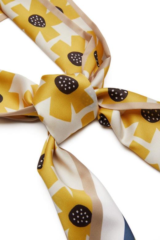 Say Something 黄色太阳花印花丝巾 8949 商品图3