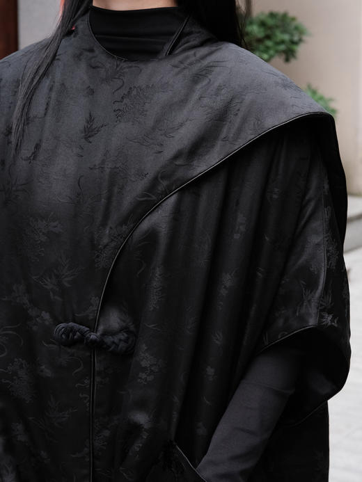 盛唐牡丹| 梅兰竹菊香云纱夹棉外套 商品图9