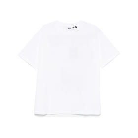 GCDS 男士徽标印花棉质圆领短袖T恤 白色 A2CM2307JE910