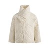 Evistub/E-4DWT986/白鸭绒防泼复古菱形绗缝内胆式羽绒服 商品缩略图4