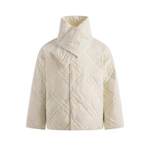 Evistub/E-4DWT986/白鸭绒防泼复古菱形绗缝内胆式羽绒服 商品图4