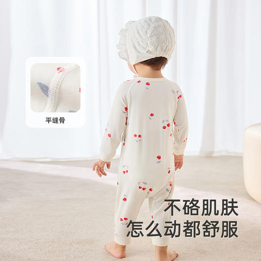 【商场同款】英氏婴幼儿衣服夏季透气竹纤维男童女童连体衣爬服 商品图4