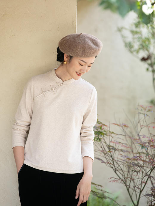 牧衣游原创 羊毛呢贝雷帽英伦复古百搭帽子 素问【不支持会员折】 商品图0