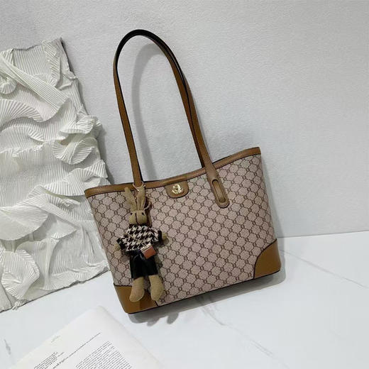 经典鲨2024年冬季新款大容量纯色简约单肩手提包托特包KGB31-D588281 商品图4