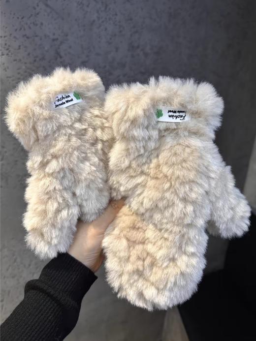 软fufu毛绒手套 商品图3