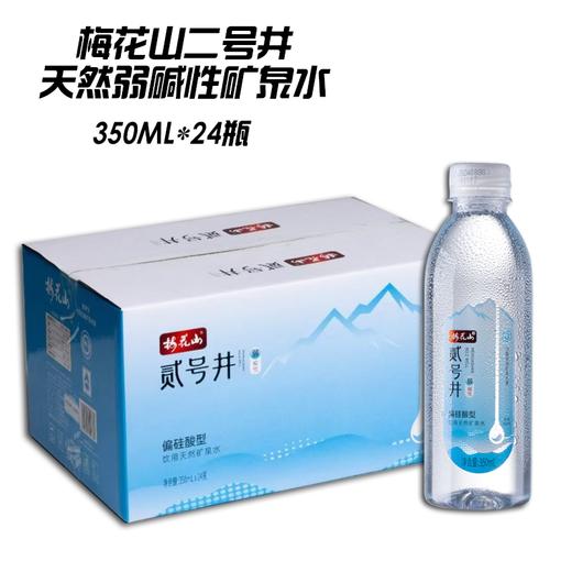 梅花山二号井天然弱碱性矿泉水 350ml*24瓶 商品图0