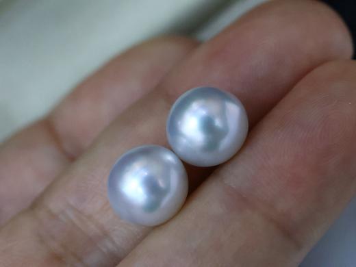 10mm-11mm澳白对珠裸珠 商品图3