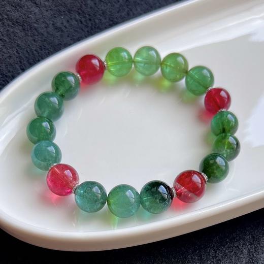 9mm-11mm单圈蓝绿碧玺手串 商品图2