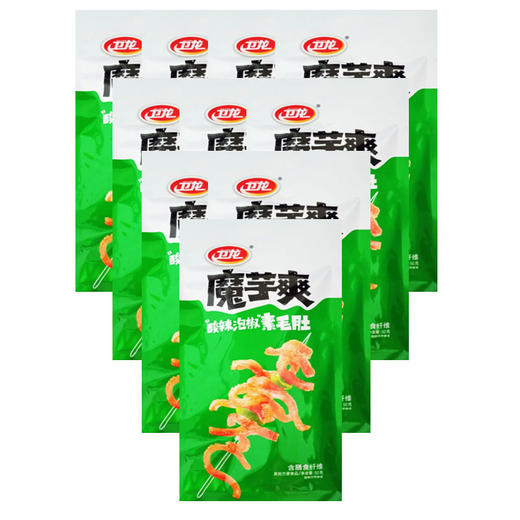 卫龙魔芋爽酸辣素毛肚50g*10袋 商品图0