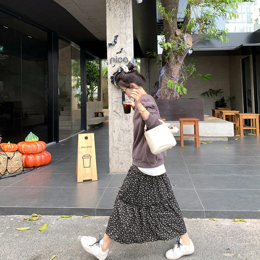 【179元任选2件】最后一波现货！圆领加绒卫衣 加绒半身裙 商品图4