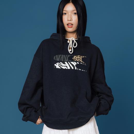 CryingCenter 豹纹斑马纹立体发泡连帽卫衣 哭喊中心 商品图0