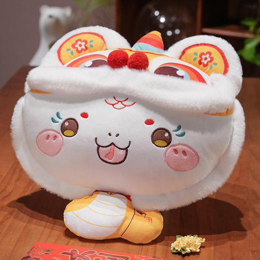 醒狮蛇年【三用抱枕毯子三合一】办公室午睡毯 汽车抱枕床头靠枕 商品图6