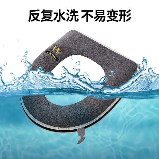 【四季通用！卡通印花马桶套】家用马桶垫秋冬款加厚坐便套拉链式马桶垫，自带提手，提拉方便。ry 商品图2