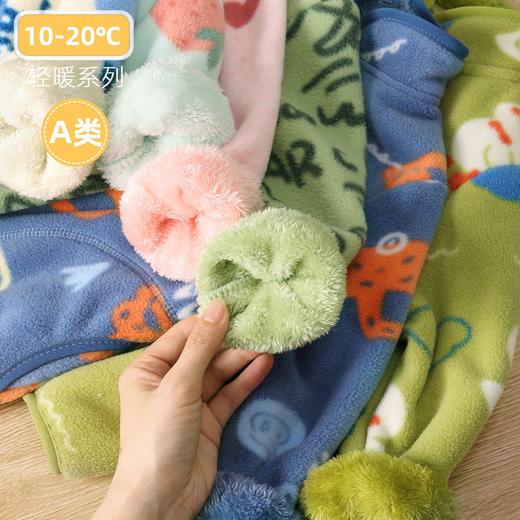 秋冬新款儿童摇粒绒男女童秋装宝宝加绒抓绒上衣童外套 商品图2