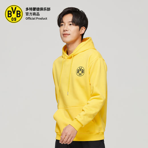 【官方正版】多特蒙德足球俱乐部｜BVB黄色口号连帽卫衣秋冬保暖加厚男士 商品图1