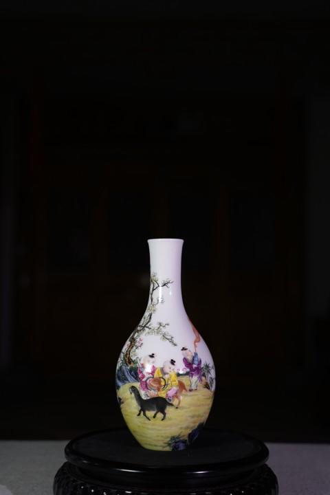 三阳开泰胆瓶--生肖羊 商品图0