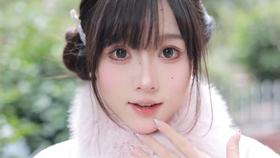 Hanawink 半年抛 泡泡糖灰 直径14.5mm着色13.7mm