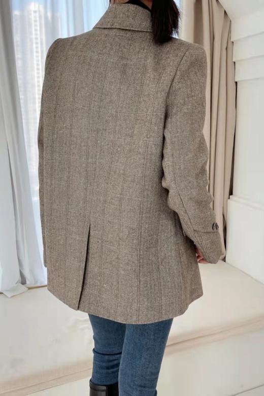 ESTELLICA 棕色通勤感加厚西装外套 15428 商品图3
