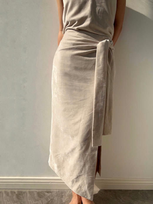 Semplicita｜Z07 系带半身裙 [ 奶油白 ] 商品图1