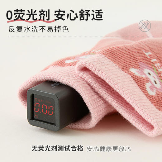 怡比萌宠party中筒袜3双入HY24WIP201紫白色调（多尺码可选） 商品图5