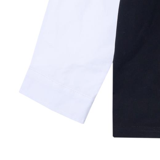 T1727秋冬季新款黑白撞色上衣设计感小众圆领痞帅卫衣男潮ins潮牌 商品图2