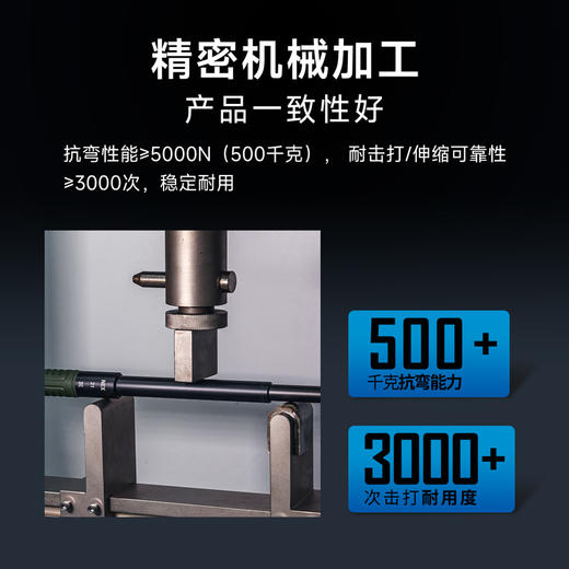 21寸勤务棍绿色手柄甩棍防卫工具机械棍战术装备 商品图7