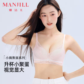 熳洁儿 小胸聚拢升杯文胸性感蕾丝舒适无痕收副乳防下垂24261533