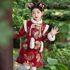 ST-26P323女童古风汉服2024新款冬季加厚唐装连衣裙宝宝洋气拜年服儿童旗袍 商品缩略图1