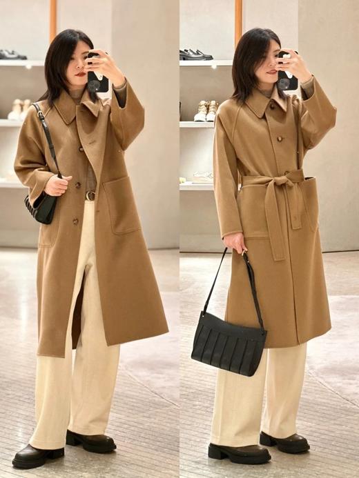 【高品质私服】【IC全羊绒双面呢插肩袖大衣】舒适廓形，简约大气，对身材包容度高【无标出货 介意慎拍】 商品图4