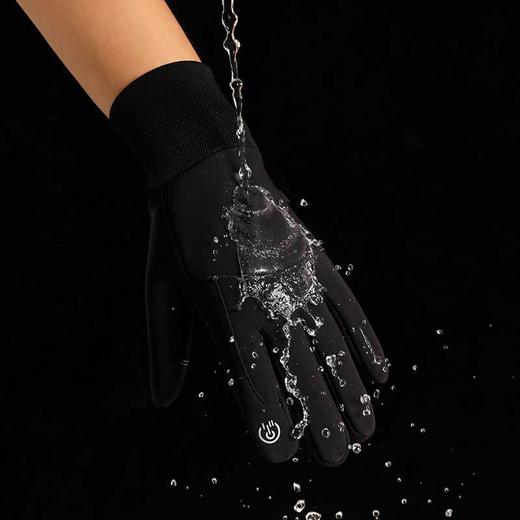 【可触屏加绒防滑手套】秋冬款登山摩托车骑行保暖手套防寒防泼水 商品图3