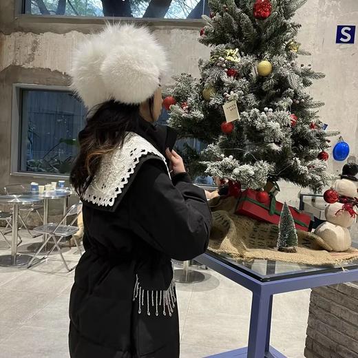 MAXRIENY高定刺绣款羽绒服女款时尚加厚中长款(货号:MG87DC753) 商品图3