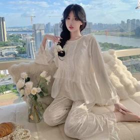 【法式轻奢❗️金丝绒家居服套装】超美纯欲风秋冬季新款可爱甜美少女睡衣睡裤