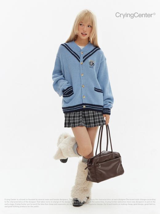 CryingCenter 海军学院开衫针织毛衣 哭喊中心 商品图1