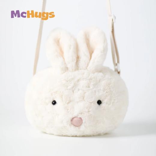 McHugs 薰衣草亚麻籽毛绒公仔包包小狗背包斜挎包女孩生日礼物 商品图3