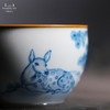 问鼎汝瓷鼎峰柴窑天青大缸杯 （松下梅鹿） 商品缩略图1