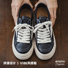 马登工装男鞋春季VIBE风板鞋小众设计厚底圆头皮鞋复古拼接休闲鞋 商品缩略图1